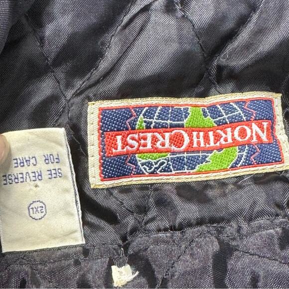 VNT Quilted Flannel Shirt Jacket Shacket Size 2XL GreenPlaid Lined NorthCrest - Picture 4 of 8